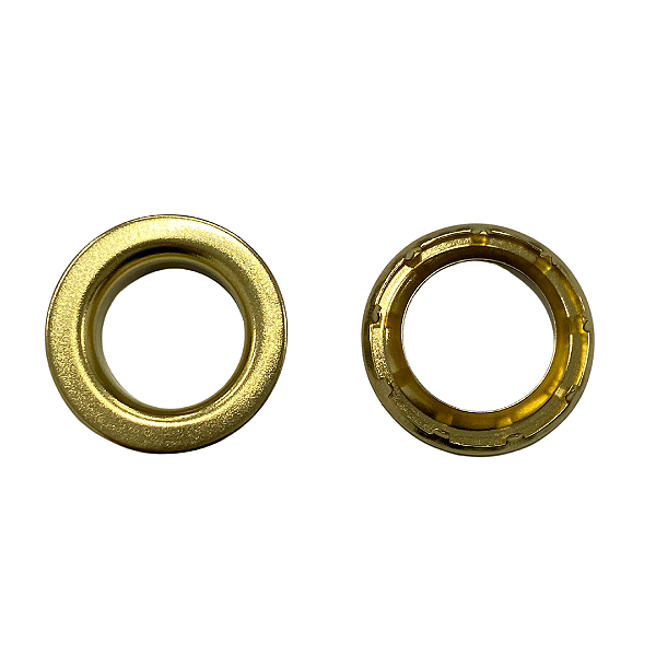 ILHOS 5 C/ GARRA LATONADO – KIT COM 10 UNIDADES