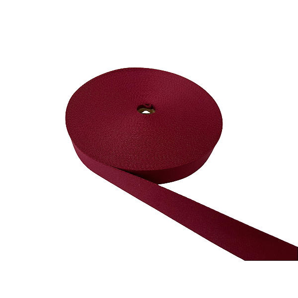 ALÇA ACETINADA FOSCA 30MM LISA COR VINHO 4 (METRO)