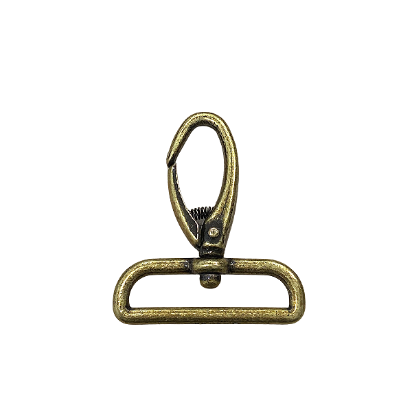 MOSQUETÃO LUXO 6015 - 40MM OURO VELHO - UNIDADE