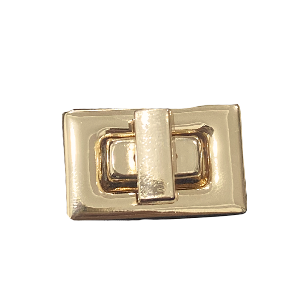 FECHO DE BOLSA COR: DOURADO QUADRADO - UNIDADE