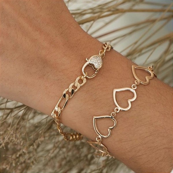 Pulseira lovely cravejada