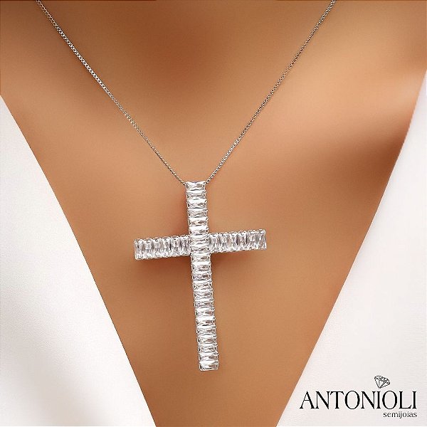 Crucifixo pedras flexível