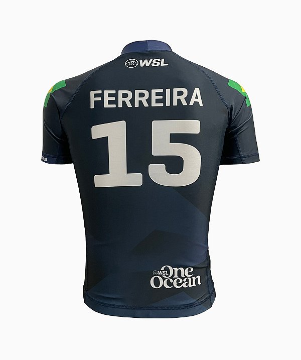 Camisa Lycra WSL Ítalo Ferreira 15 Azul