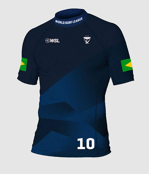 T-Shirt Jersey WSL Gabriel Medina 10 Azul
