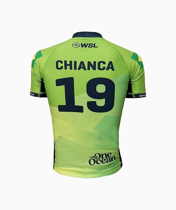 Camisa Lycra WSL João Chianca 19 Verde