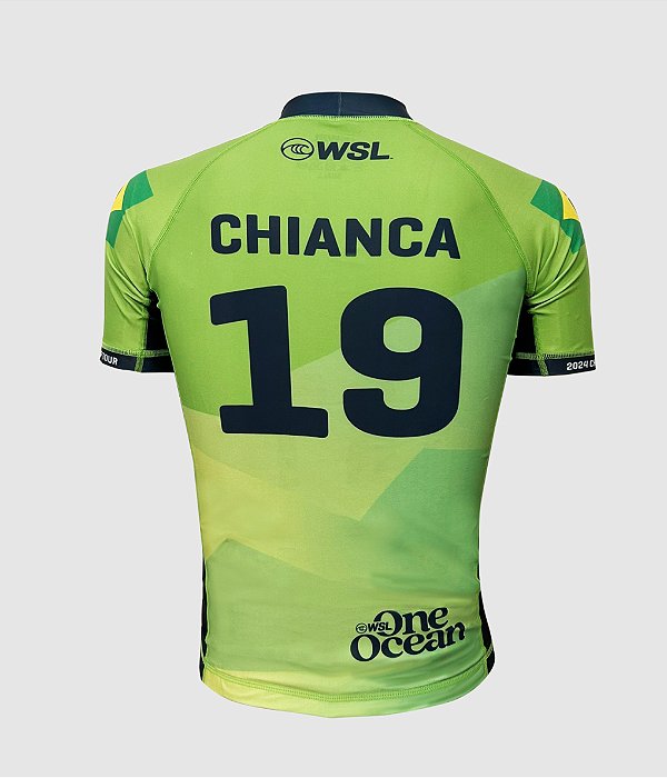 T-Shirt Lycra WSL João Chianca 19 Verde