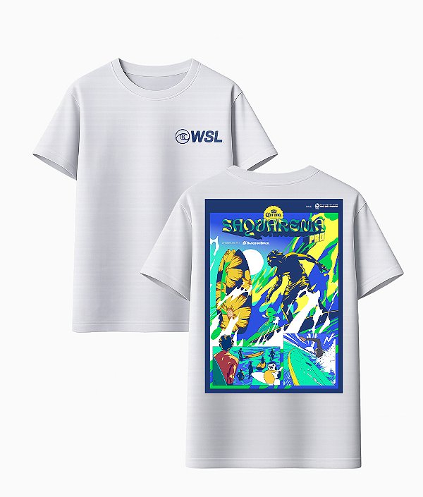 Camiseta WSL Saquarema Pro Corona 2024 Branca