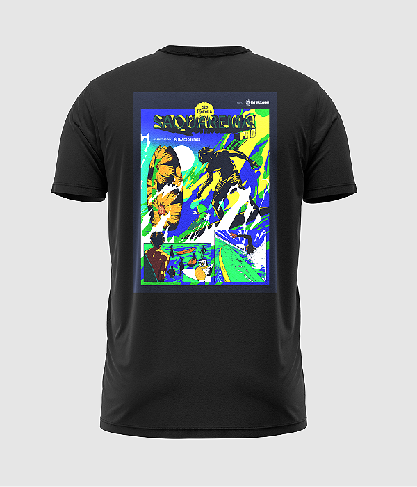 T-Shirt WSL Saquarema By Corona 2024 Preta