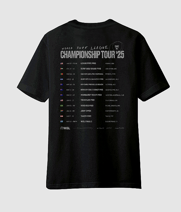 T-Shirt Championship Tour 2025 Preta