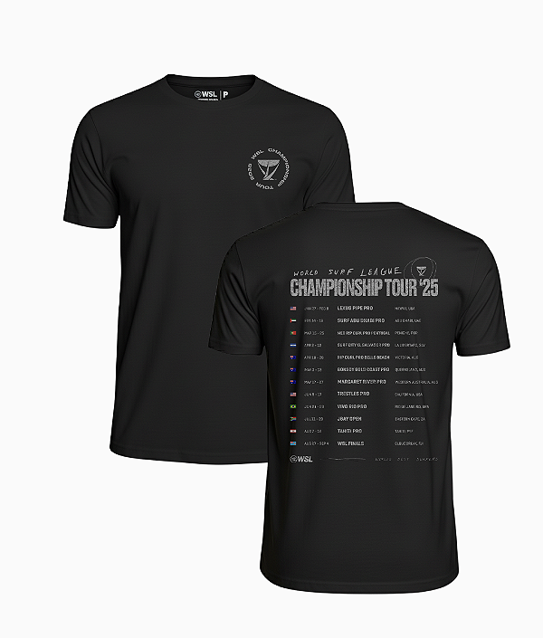 T-Shirt Championship Tour 2025 Preta