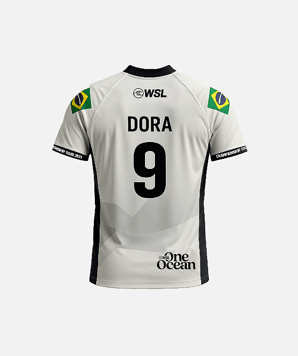 T-Shirt Lycra WSL Yago Dora 9 Branca