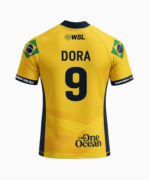 T-Shirt Lycra WSL Yago Dora 9 Amarela
