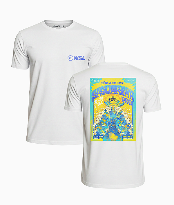T-Shirt WSL Saquarema By Corona 2025 Branca