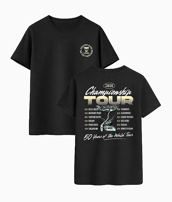 T-Shirt WSL Championship Tour 2026 Preta