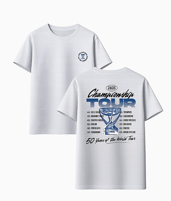 T-Shirt WSL Championship Tour 2026 Branca