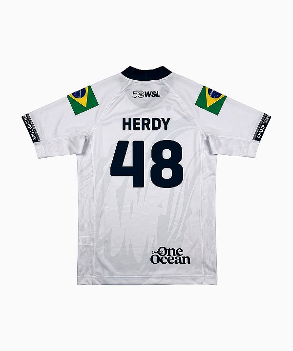 Camisa Lycra WSL Mateus Herdy 48 Branca