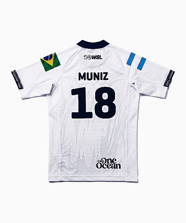 Camisa Lycra WSL Alejo Muniz 18 Branca