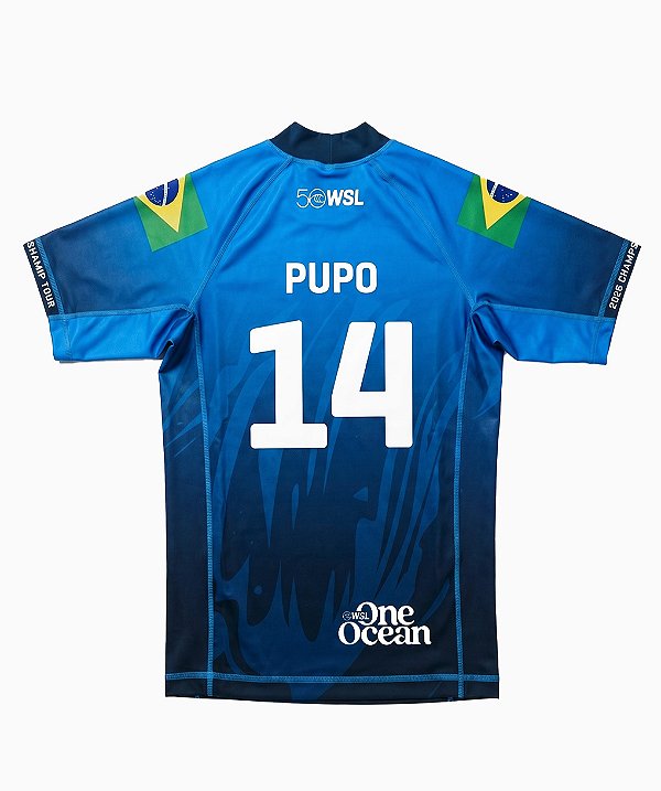 Camisa Lycra WSL Miguel Pupo 14 Azul