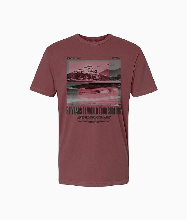 Camiseta WSL 50 Anos Bordô