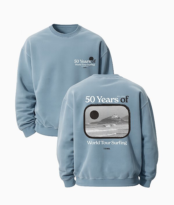 Moletom WSL 50 Anos Vintage Azul