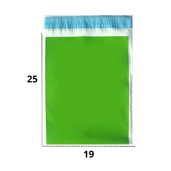 Envelope Segurança 19x25cm Saco Plástico Verde