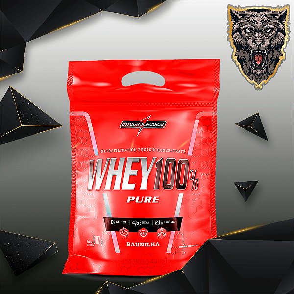 WHEY 100% PURE - REFIL - 900G - INTEGRALMEDICA