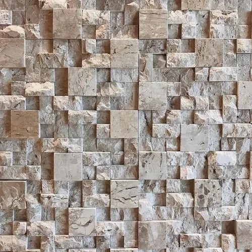 Mosaico de Travertino para paredes e fachadas