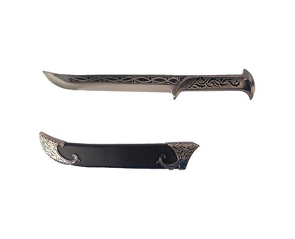 Mini Espada Thranduil Preta O Senhor dos Anéis Em Aço
