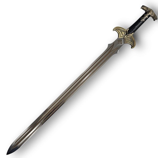 Espada Bard the Bowman Medieval Hobbit Sword Prateada Em Aço