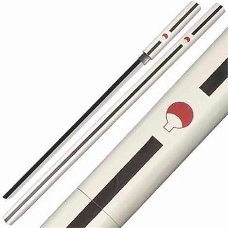 Espada Katana Sasuke Uchiha Naruto Branca em Aço