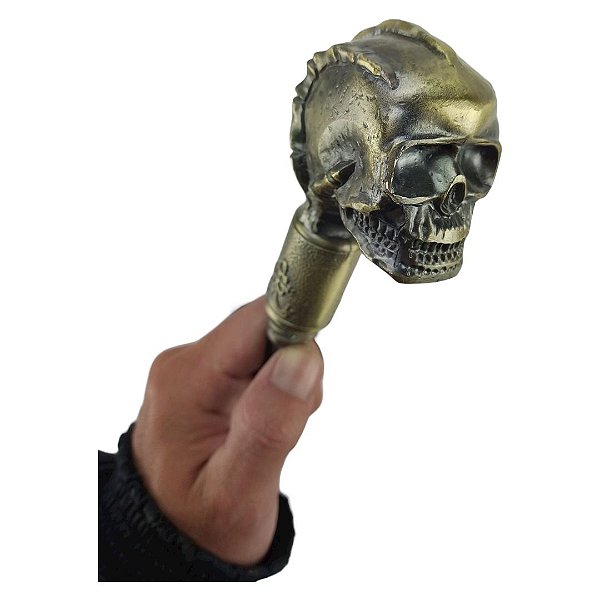 Bengala de Apoio Caveira Bronze - Uso Diário
