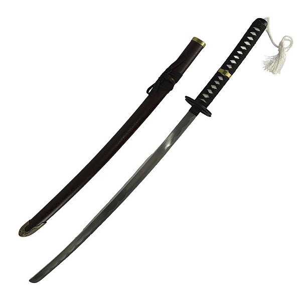 Espada Katana Oriental Em Aço Decoração Bainha Em Aço