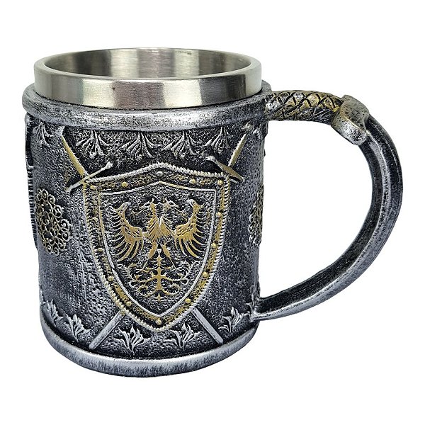 Caneca 3d Resina Medieval Cabo em Formato de Espada  450 mL