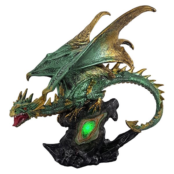 Dragão na Pedra Grande - Enfeite com Led