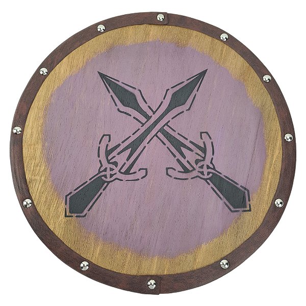 Quadro Skyrim Decorativo Escudo Viking Rift - Riften (Adagas Cruzadas)