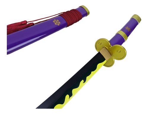 Espada One Piece Enma Roronoa Zoro Lâmina Bambu Cosplay