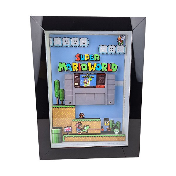 Quadro Decorativo Super MarioWorld 3D