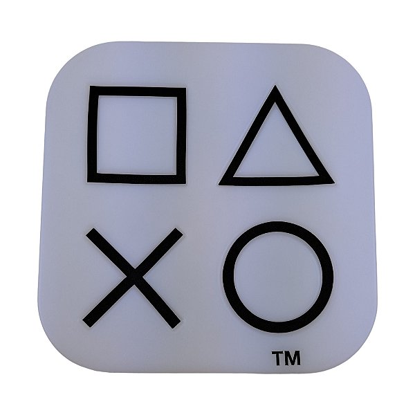 Luminária PlayStation Icones Branco