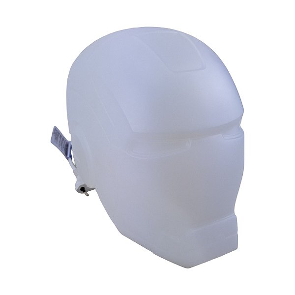 Luminária Marvel Abajur de Mesa Homem de Ferro Branco