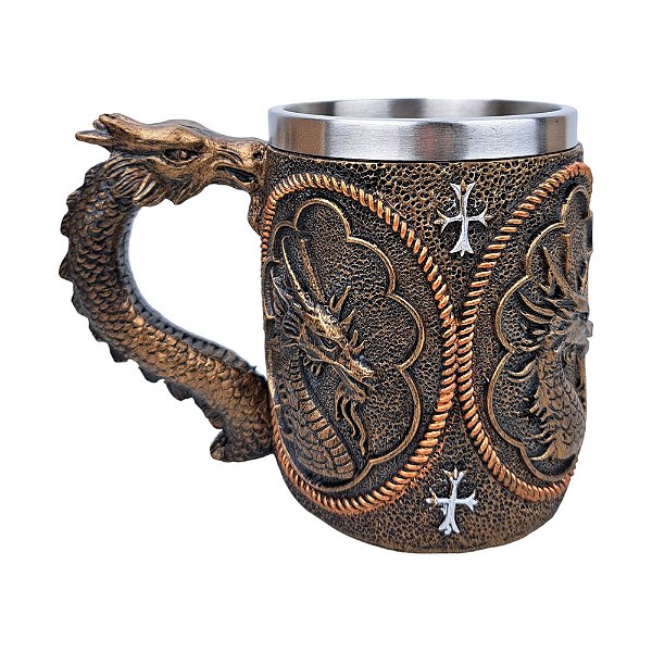 Caneca Medieval Alça de Dragão