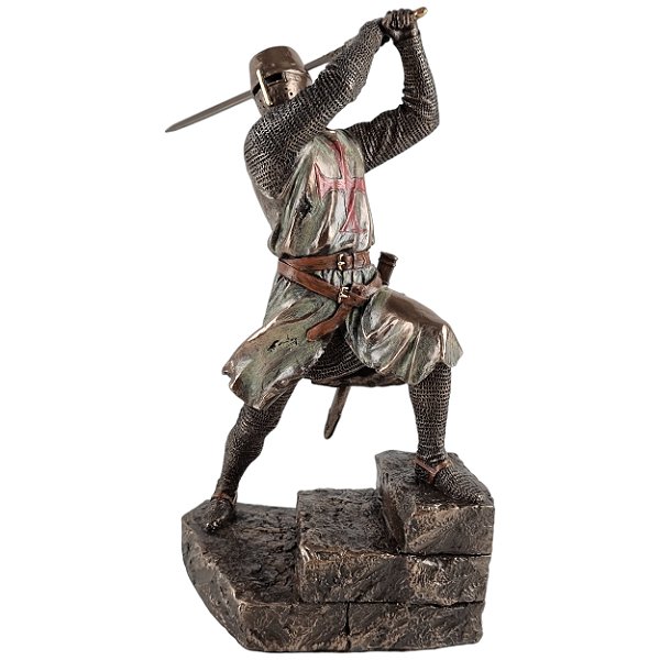 Estátua Guerreiro Templário Das Cruzadas