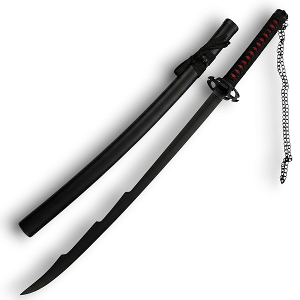 Katana Cosplay Tensa Zangetsu Evolution Bleach Lâmina Bambu