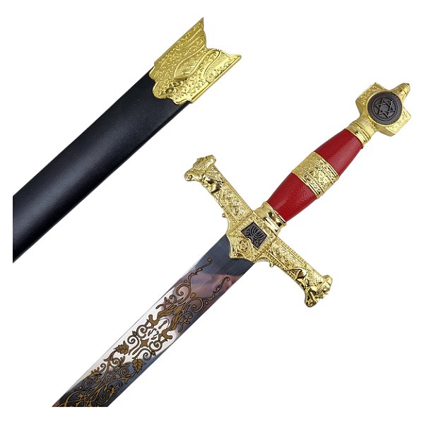 Espada Medieval Rei Davi E Salomão em Aço