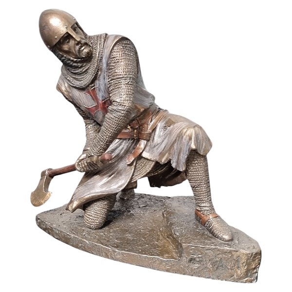 Estatueta Medieval Cavaleiro Templário Coleção