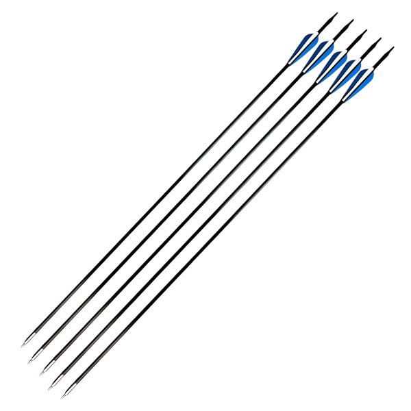 Kit 5 Flechas De Carbono 30'' Ponta Fixa Para Arco e Flecha