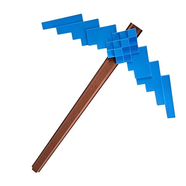Picareta Azul Minecraft Impressão 3d