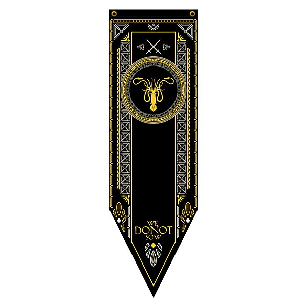 Bandeira Flâmula Casa Greyjoy Game Of Thrones