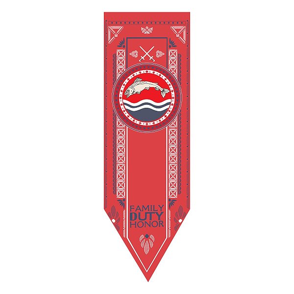 Bandeira Flâmula Casa Tully Game Of Thrones