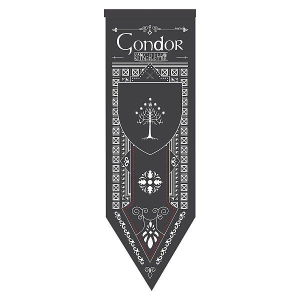 Bandeira Flâmula Gondor - O Senhor Dos Anéis