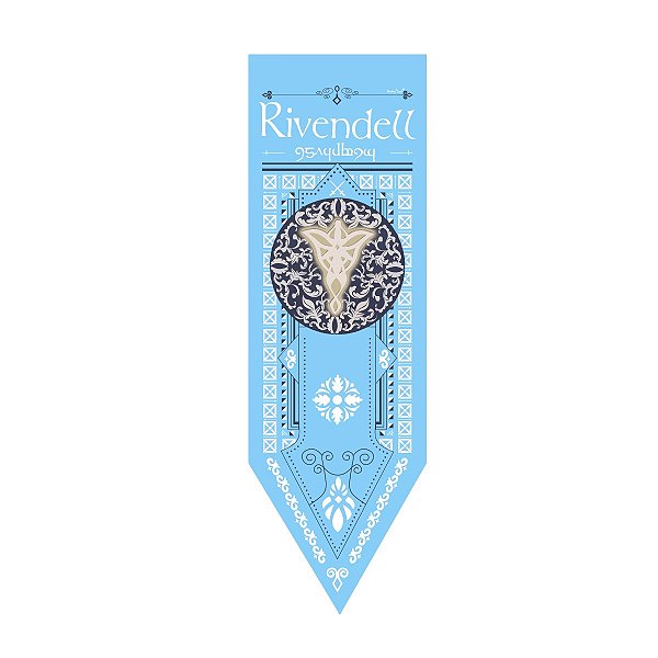 Bandeira Flâmula Rivendell - O Senhor Dos Anéis